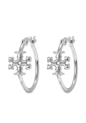 Tory Burch small Eleanor hoop earrings - Silver
