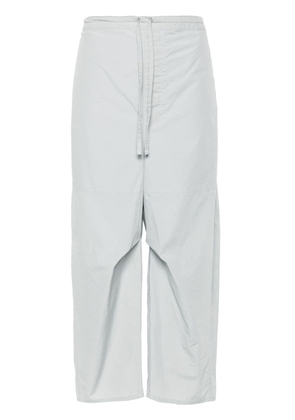 LEMAIRE drawstring-fastening cropped trousers - Grey