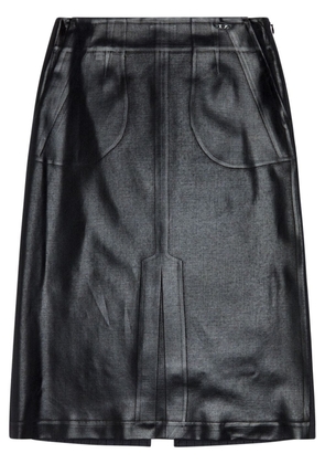 Diesel O-Rion faux-leather midi skirt - Black