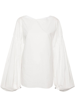 KHAITE Quico cotton blouse - White