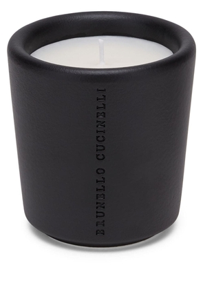 Brunello Cucinelli logo-engraved scented candle - Black