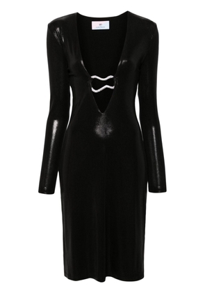 Chiara Ferragni CFloop laminated-finish dress - Black