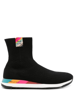Paul Smith Comet logo-patch high-top sneakers - Black