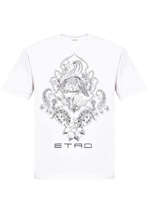 ETRO graphic-print cotton T-shirt - White