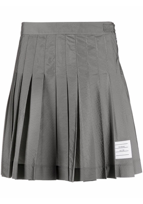 Thom Browne ripstop mini skirt - Grey