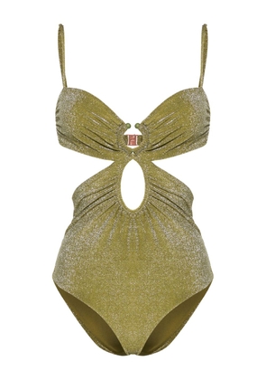 Johanna Ortiz Sagrado lurex swimsuit - Green