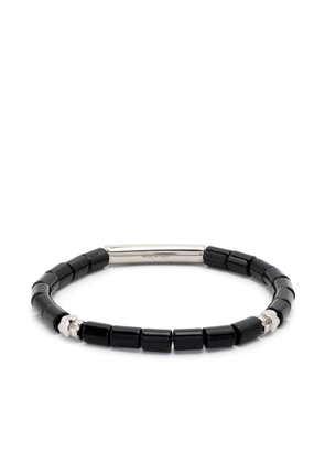 Ferragamo logo-engraved bead bracelet - Silver