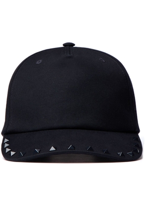 Valentino Garavani Rockstud-embellished cotton cap - Black