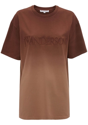 JW Anderson ombré-effect organic cotton T-shirt - Brown