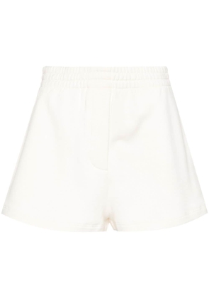 Prada triangle-logo cotton shorts - Neutrals