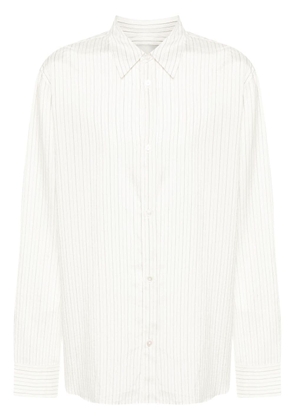 Studio Nicholson striped silk shirt - White