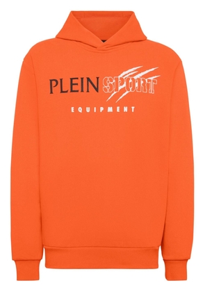 Plein Sport Scratch fleece hoodie - Orange