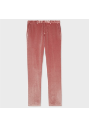 Paul Smith Slim-Fit Dusty Pink Velvet Trousers