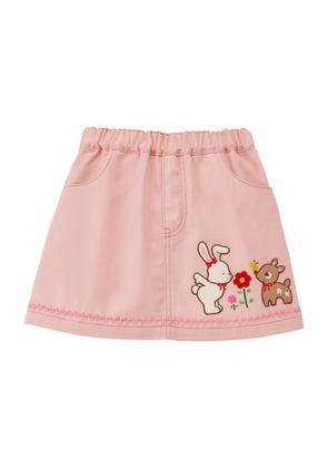Miki House Embroidered Skirt (2-7 Years)