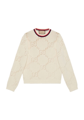 Gucci Perforated Gg Sweater