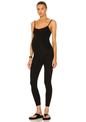 Beyond Yoga Spacedye Uplift Maternity Jumpsuit in Darkest Night - Black. Size S (also in XS).