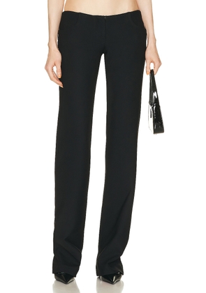 LaQuan Smith Low Rise Trouser in Black - Black. Size XS (also in ).