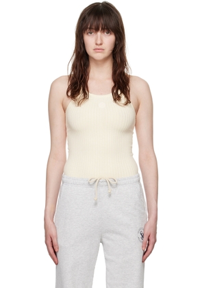 Sporty & Rich Off-White Patch Tank Top