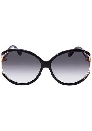 Ferragamo Grey Gradient Round Ladies Sunglasses SF600S 001 61