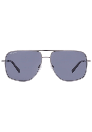 Salvatore Ferragamo Grey Navigator Mens Sunglasses SF278S 032 60