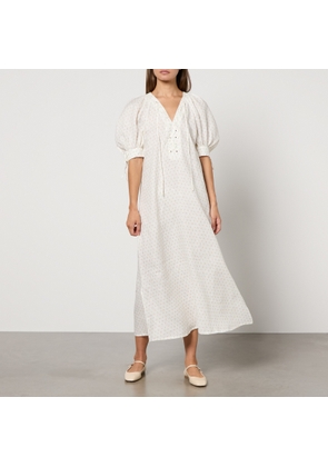Sleeper Garden Linen Midi Dress - XL
