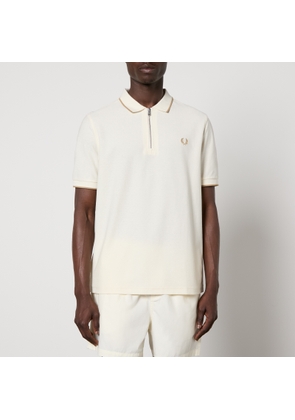 Fred Perry Logo-Embroidered Woven Polo Shirt - M