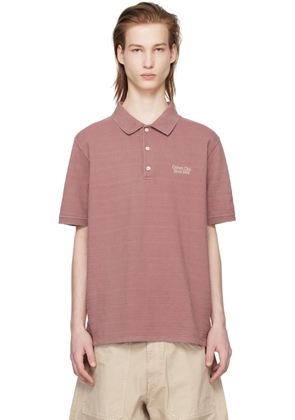Golden Goose Pink Embroidered Polo