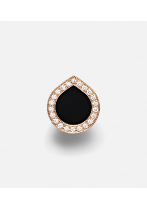 Repossi Antifer 18kt rose gold single earring with onyx and diamonds
