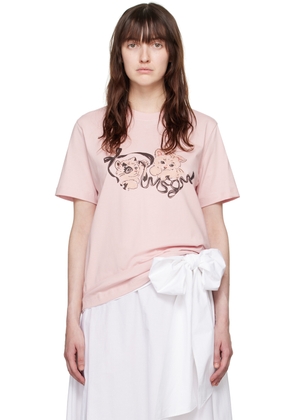 MSGM Pink Kitten T-Shirt