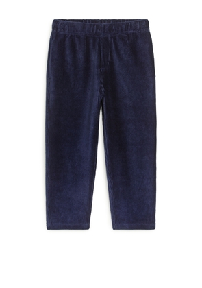 Corduroy Jersey Trousers - Blue