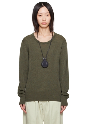 LEMAIRE Green Crewneck Sweater