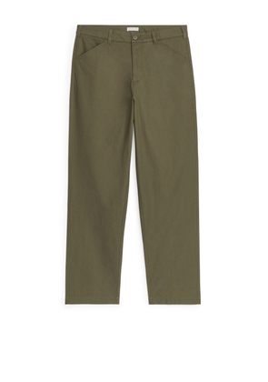 Cotton Trousers - Green
