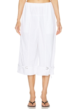 Saks Potts Claire Pant in White - White. Size L (also in M, S, XS).