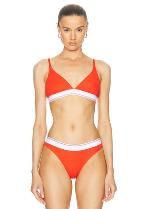 Alexander Wang Triangle Bra in Fiery Red - Red. Size L (also in M, S, XS).