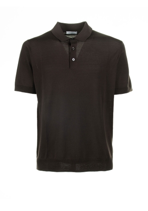 Paolo Pecora Brown Polo Shirt With Short Sleeves