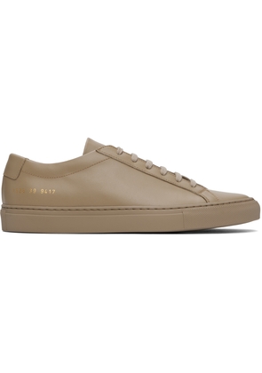 Common Projects Tan Original Achilles Low Sneakers