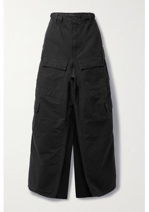 Balenciaga - Paneled Cotton-ripstop Maxi Skirt - Black - XS,S,M,L