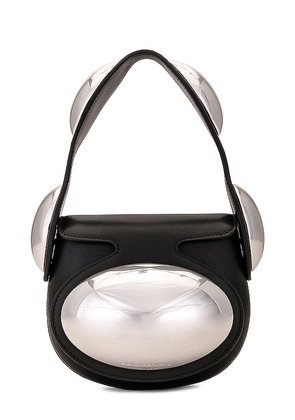 Alexander Wang Mini Dome Top Handle Bag in Black.