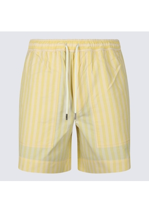 Maison Kitsuné Light Yellow Cotton Shorts