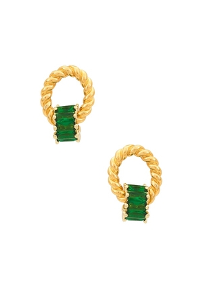 Brinker + Eliza Promise Earrings in Green.
