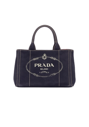 FWRD Renew Prada Canapa Handbag in Blue.