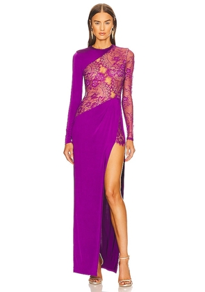 Michael Costello X REVOLVE Hillary Gown in Purple. Size XL.