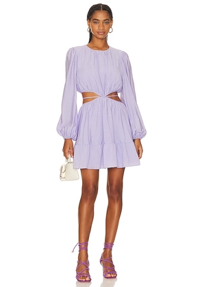 SIMKHAI Issy Mini Dress in Lavender. Size XS.