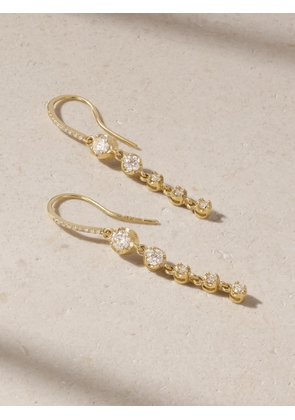 Jennifer Meyer - 5 Graduated Illusion 18-karat Gold Diamond Earrings - One size
