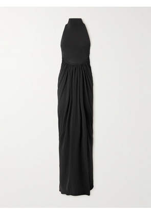 Alaïa - Jersey Halterneck Maxi Dress - Black - FR34,FR36,FR38,FR40,FR42,FR44,FR46
