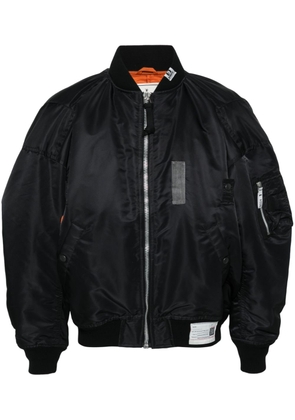 Maison MIHARA YASUHIRO logo-patch padded bomber jacket - Black