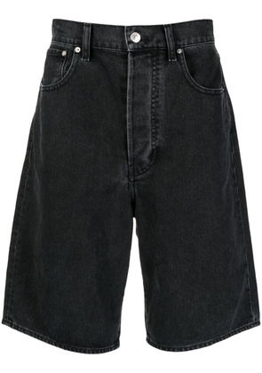 Kenzo logo-patch denim shorts - Black
