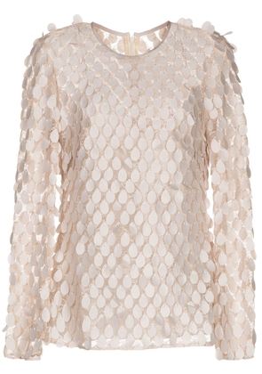MANNING CARTELL Supreme Extreme sequinned blouse - White