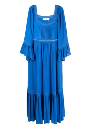 See by Chloé square-neck midi dress - Blue