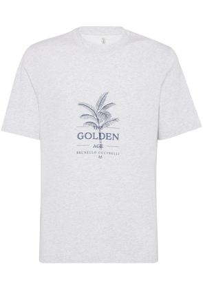 Brunello Cucinelli The Golden Age cotton T-shirt - Grey